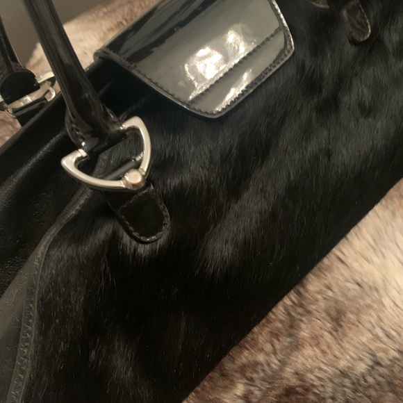 DOLCE GABBANA CALF HAIR PATENT BAG - Picture 5 of 8